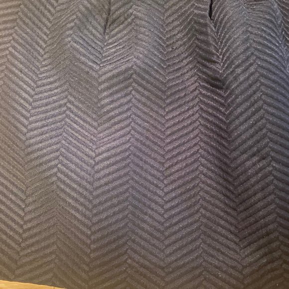 FB Sister Black Mini Skirt Chevron Pattern Size XL - Picture 2 of 5
